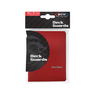 Tcg Accessories: BCW Standard Size Deck Guards - Red (50 Pack)