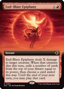 Magic The Gathering 1 Rares: End-Blaze Epiphany (Extended Art) [Lorwyn Eclipsed]