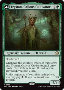 Magic The Gathering 1 Rares: Trystan, Callous Cultivator [Lorwyn Eclipsed]