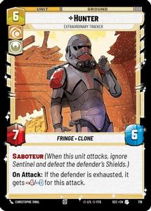 Star Wars Unlimited Singles: Hunter - Extraordinary Tracker (Foil) (718) (718) [Secrets of Power]