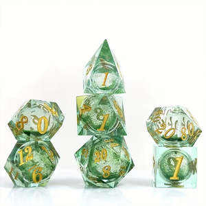 Lothlorien - Liquid Core Dice Set