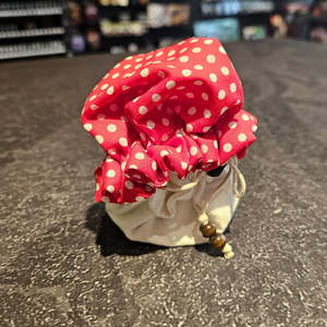 Dice Accessories: Handmade Mini Mushroom Dice Bag