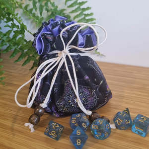 Dice Accessories: Witchy Dice Bag (Handmade Dice Bag)