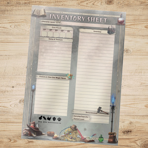 Dungeons And Dragons: D&D Character Inventory Sheet (Fillable & Printable PDF)