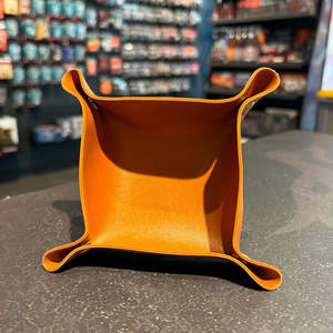 Square Dice Tray - Brown