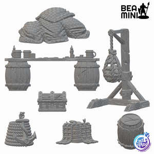Ship Props | BeaMini Unpainted RPG Miniatures