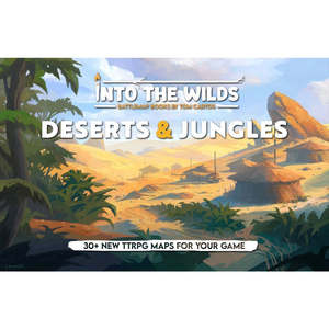 Role Playing Games: Into the Wilds Battlemap Books - Desert & Jungles