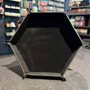 Dice Accessories: Hexagon Dice Tray - Black