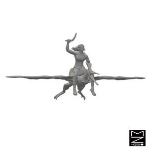 Beamini Rpg Miniatures: Ptreranodon Warrior | BeaMini Unpainted RPG Miniatures