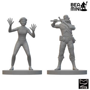Elven Bards | BeaMini Unpainted RPG Miniatures