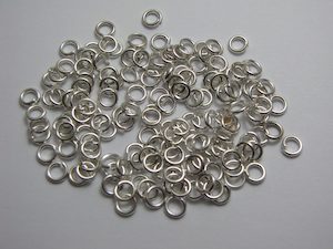 Jump rings silver metal 5mm Beadzone