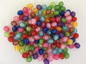 150 Translucent Faceted Oval Beads 10x8mm Beadzone