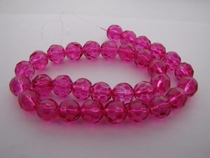 Products: Pink faceted beads 1 Strand Beadzone