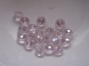 20 Pink rondelles 10x8mm Beadzone