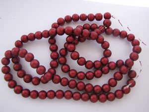 Products: Red smooth painted 8mm Beadzone