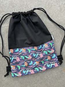 On Sale: Deluxe Swim Bag - Navy Mermaid  (sideways design)