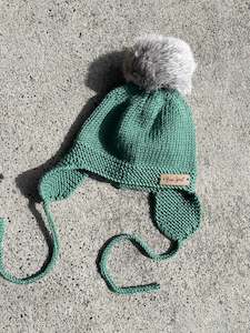 Harakeke Merino Hats: Harakeke Merino Hat - Forest Green