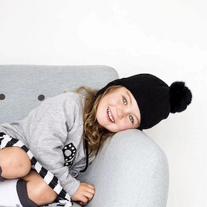 Harakeke Merino Hats: Harakeke Merino Hat - Black