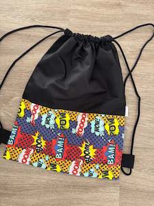 Deluxe Swim Bag - Orginal Superhero words