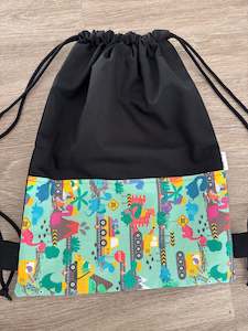On Sale: Deluxe Swim Bag - Dino construction (side way design)