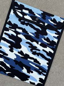Book Bag - Blue Camo - SECOND