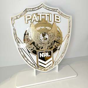 Shield shape plaque - fully customisable