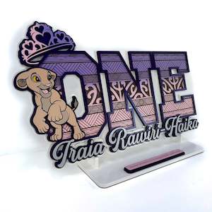 01A number key with cartoon character