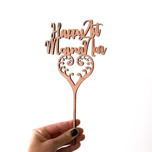 Cake Toppers: 04-cake topper Maori heart