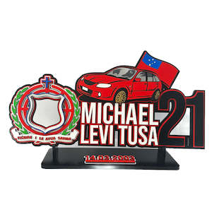 Motor Keys: BC3- Samoan sila and car key with flag