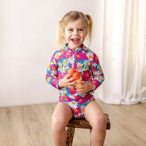 Kids Swimwear: Harper Swimsuit | Retro Daisies