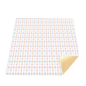 Pastel Plaid Messy Mat