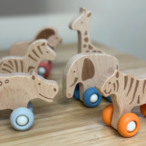 Wooden Toys: Animal Jungle Car