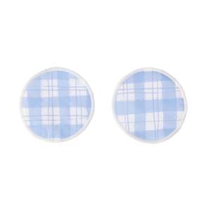 Mama: Periwinkle Gingham Breast Pads