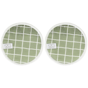 Khaki Gingham Breast Pads