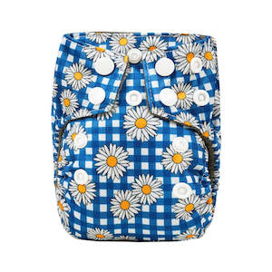 Cloth Nappies: Daisy Gingham Newborn Nappy