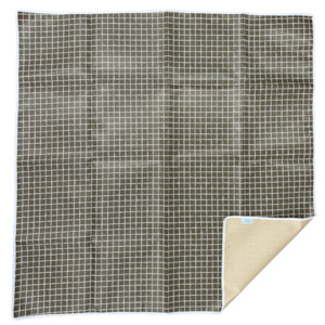 Khaki Gingham Messy Mat