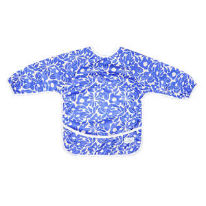 Bear Moo Bibs: Sleeved Bib | Santorini