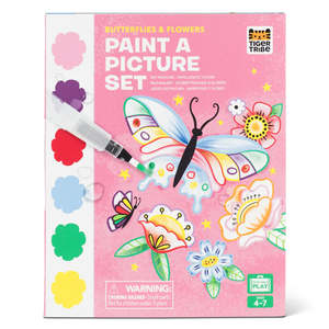 Colouring: Paint A Picture Set | Butterflies & Flowers