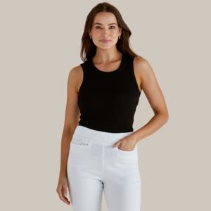 Francis Rib Tank | Black