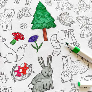 Colouring In Tablecloth