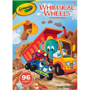 Crayola Whimsical Wheels Colouring Book