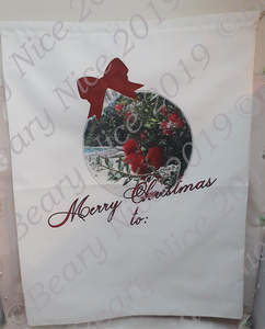 Christmas: Pohutukawa Bauble Santa Sack