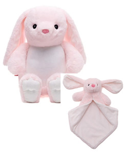 Easter: Rose the Pink Cubbie Bunny and Cuddle Blanket Combo