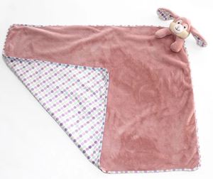 Easter: Pink Polkadot Bunny Cubbies Blanket