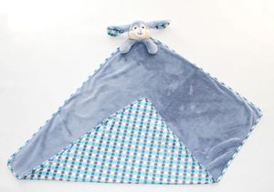 Easter: Blue Polkadot Bunny Cubbies Blanket