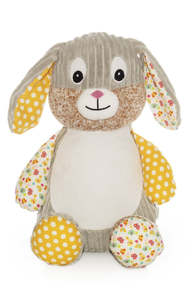 Easter: Morning Sunshine Harlequin Cubbie Bunny