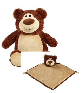 Cubbyford the Brown Cubbies Bear and Cuddle Blanket Combo