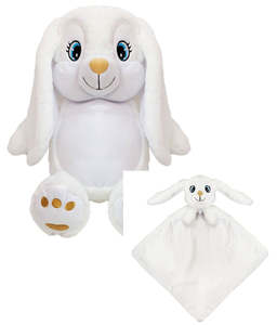 Bundle Deals: Snowy the White BitsyBon Bunny and Cuddle Blanket Combo