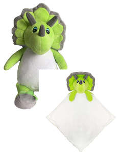Bundle Deals: Hatcher the BitsyBon Triceratops Cuddle Blanket Combo