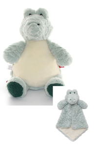 Scaley Dan the Baby Alligator Cubbie and Luvie Blanket Combo